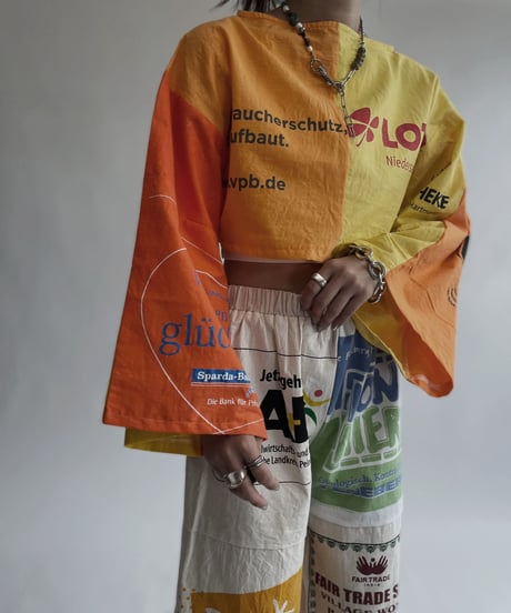 【RE;CIRCLE】 RE Eco-Friendly Bag Top Yellow & Orange / 220804-005