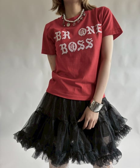 【USED】 RESIZED MADE in USA NBR ONE BOSS T-Shirt / 250830-001