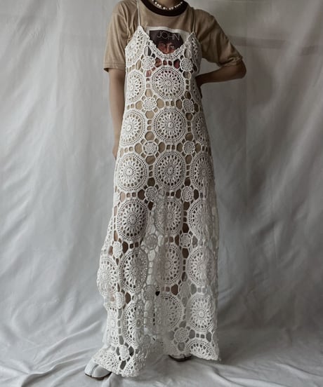 【RE;CIRCLE】  RE Crochet Camisole One-piece/20210819-046