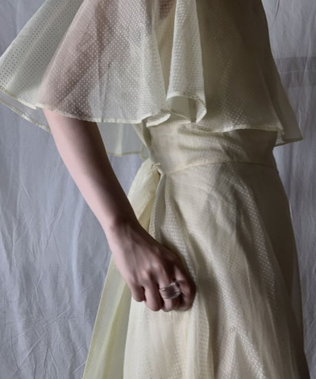【USED】 Dot Patterned See-through N/S Dress/210714-032