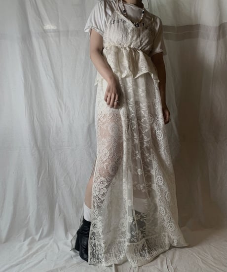 【RE;CIRCLE】 RE Lace N/S One-piece③/210714-006