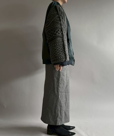 【RE;CIRCLE】 RE MA1 × Alan Knit Jacket / 251225-001