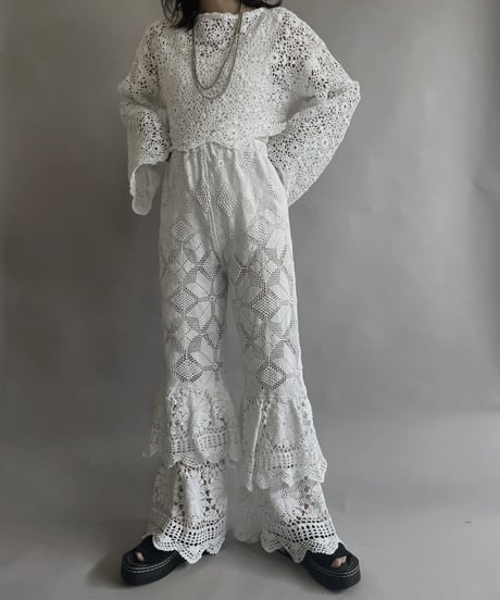 【RE;CIRCLE】 RE Crochet Lace Top / 230504-009