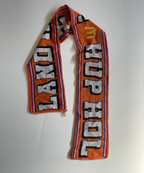 【USED】 Knit Soccer Muffler Orange / 230206-024