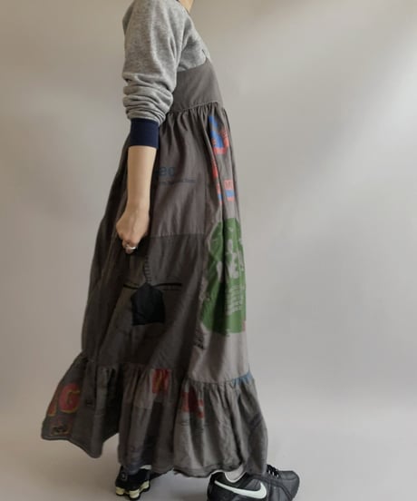 【RE;CIRCLE】RE Eco-Friendly Bag Camisole Long One-piece Gray / 2300828-021