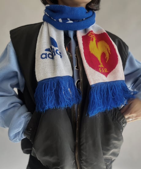 【USED】 Knit Soccer Muffler XV DE FRANCE/ 240108-002