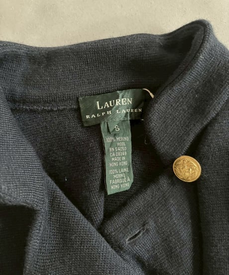 【USED】 Lauren Ralph Lauren Double Breasted Knit Cardigan / 260221-011