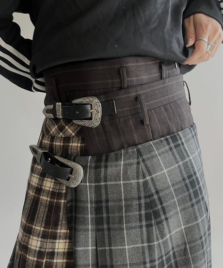 【RE;CIRCLE】 RE Kilt Skirt Middle / 250206-002