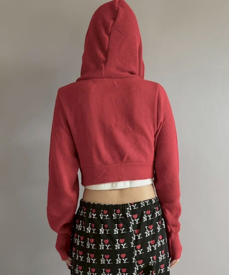 【RE;CIRCLE】 RE Hooded Acrylic Short Cardigan / 260205-009