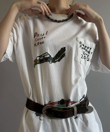 【USED】 Hanes Happy Father's Day Memorial T-Shirt / 260523-007