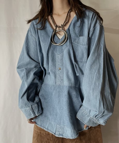 【RE;CIRCLE】 Remake Denim Mexican Parker①/210906-012