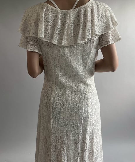 【USED】 Lace Pattern S/S One-Piece  /251012-012