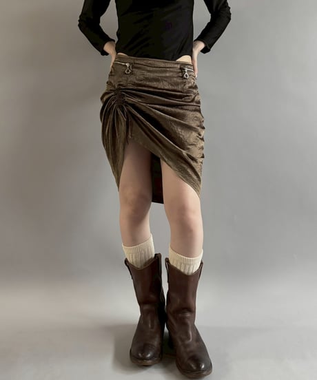 【USED】 Drawstring Design Skirt / 251101-019