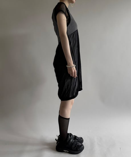 【USED】 Border Flower Pattern One-Piece  / 250531-015