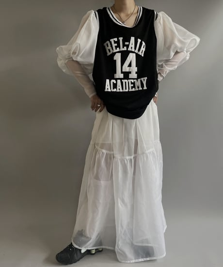 【RE;CIRCLE】 RE Sheer Puff Sleeve One-piece / 230706-002