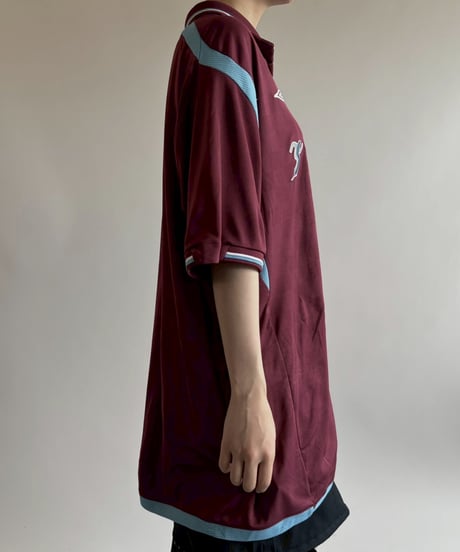 【USED】 09~10's UMBRO West Ham Soccer Shirt / 250717-017