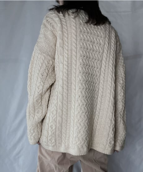 【USED】　Cable Knit Cardigan②/ 220120-048