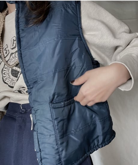 【USED】 Reversible Boa Vest - TALON Zip / 220120-049
