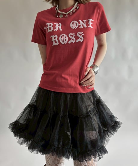 【USED】 RESIZED MADE in USA NBR ONE BOSS T-Shirt / 250830-001