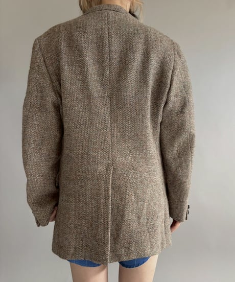 【USED】 Haris Tweed Wool Herringboon Jacket/ 260117-003