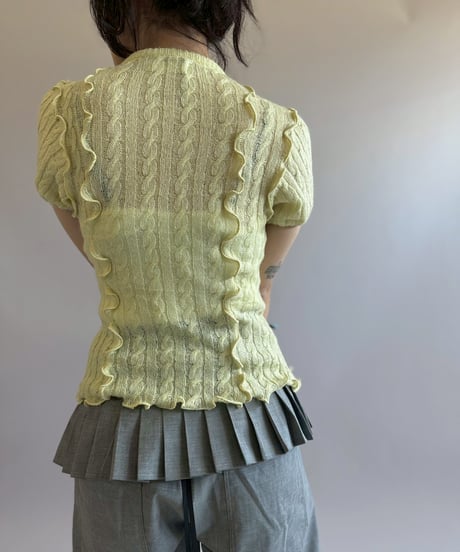【RE;CIRCLE】 RE Napoleon Knit Top / 260514-007