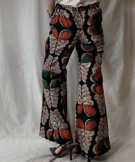 【RE;CIRCLE】 RE African Batik Flare Pants③/210428-014