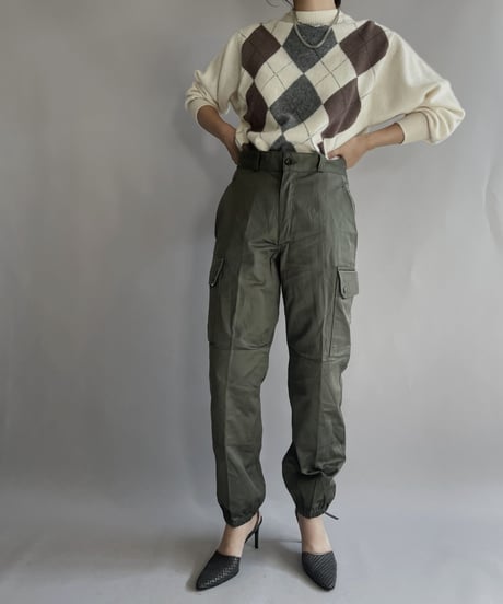 【USED】  Argyle Knit Sweater / 221112-007