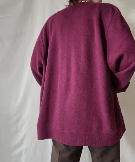 【USED】   LACOSTE Knit Cardigan④/210930-031