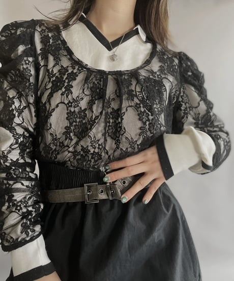【USED】 Long Sleeved See-through Top / 230311-001