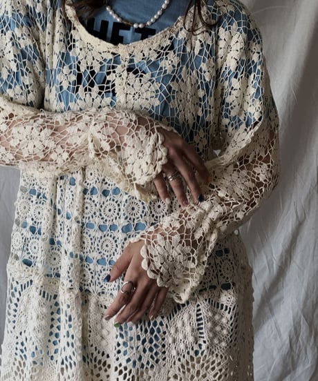【RE;CIRCLE】 RE Crochet Lace Dress①/210421-001