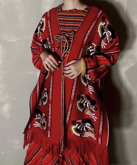 【USED】 Knit Poncho ① / 201120-005