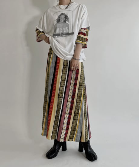 【USED】 Ethnic Short Sleeves One-piece / 220507-024