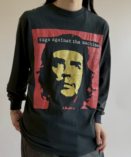【USED】 90's  RAGE AGAINST THE MACHINE Docking Sleeve L/S T-Shirt /250621-048