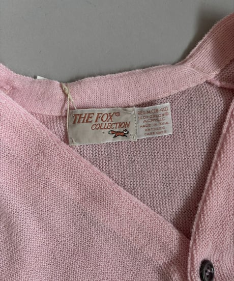 【USED】 Made In USA The Fox Collection Acrylic Cardigan / 260110-002