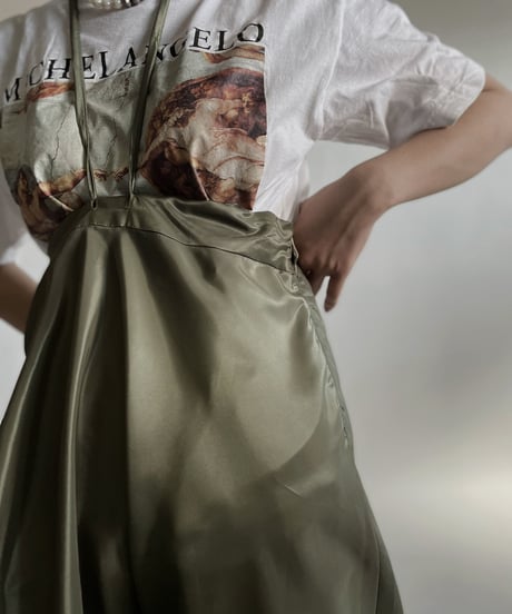 【USED】 Poly Long Skirt / 220423-030
