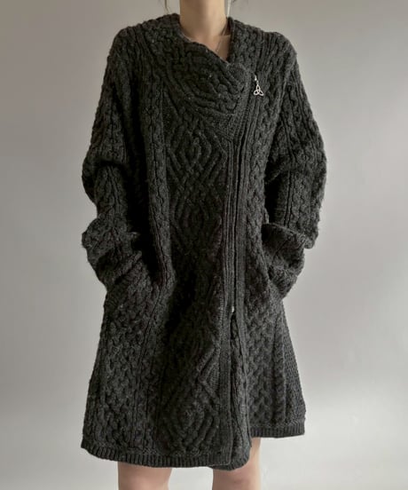 【USED】 Zip Design Long Knit Top / 260124-013