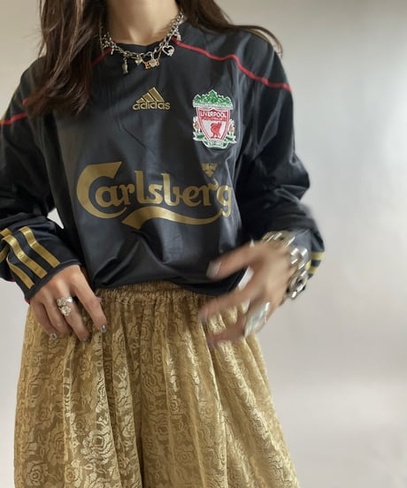 【USED】 adidas LIVERPOOL L/S Soccer Shirt /240921-024