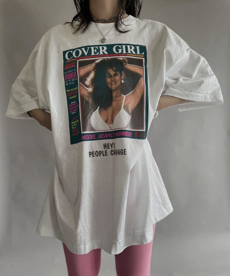 【USED】  Cover Girl Print T-Shirt / 230617-025