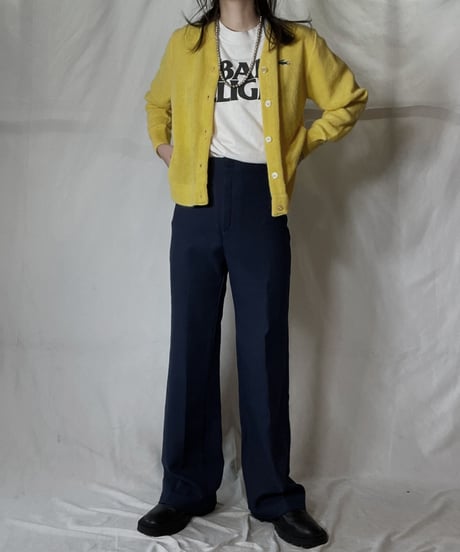 【USED】 LACOSTE Acrylic Knit Cardigan  ⑩ / 220111-012