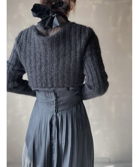 【USED】　Cable Knit Short Cardigan/ 220220-037