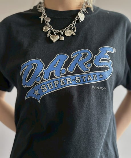 【USED】 RESIZED GILDAN D.A.R.E. SUPER STAR T-Shirt / 260627-007