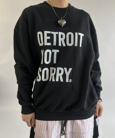 【USED】DETROIT NOT SORRY L/S Sweat Top /241109-023
