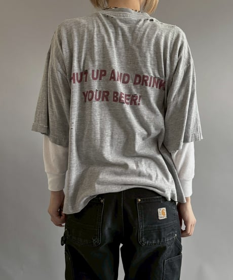 【USED】 Cicago Cubs WRIGLEY FIELD Damage T-shirt & Thermal L/S T-Shirt /251025-003