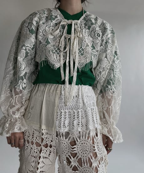 【RE;CIRCLE】 RE Crochet Lace Bolero / 220526-034