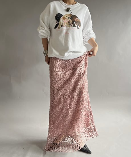 【USED】 Dog Print Sweat /241207-019