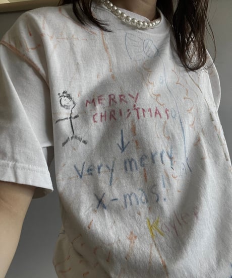 【USED】 JERZEES Hand Paint T-Shirt  /240608-020