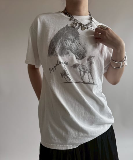 【USED】 Fruit of the Loom Horse T-Shirt  / 250705-004