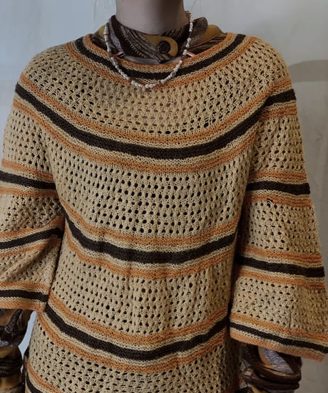 【USED】Crochet Knit Top/210217-064