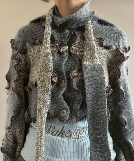【RE;CIRCLE】 RE Mellow Knit Cardigan + Tie/ 251127-008