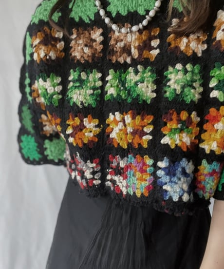 【RE;CIRCLE】 RE Granny Knit Top⑤/211014-005